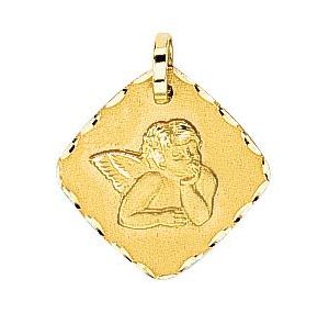 Médaille Ange Carree Diamantee 